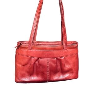 Levi Strauss Vintage Red Leather Shoulder Bag